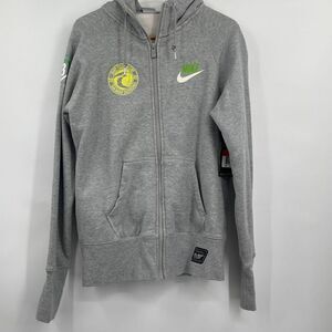 Nike Heather Gray Surf College Cup San Diego California Zip Up Hoodie Large NWT